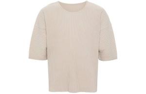 Футболка Homme Plissé Mc March Crewneck ISSEY MIYAKE, бежевая