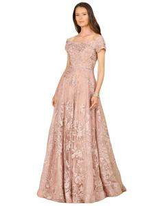 Женское платье А-силуэта с открытыми плечами Lara, Blush