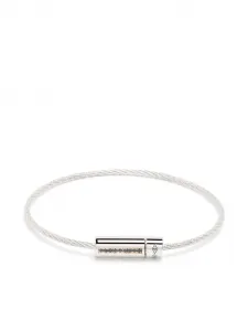Браслет Le 7g Cable с бриллиантами Le Gramme, серебяный