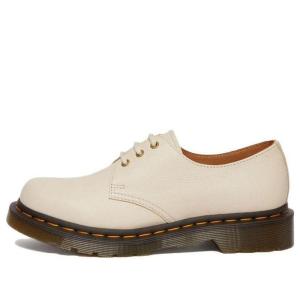 Кроссовки 1461 virginia leather oxford shoes 'parchment beige' Dr. Martens, бежевый