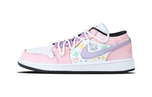 Jordan Баскетбольные кроссовки Air 1 Heartfelt Journey Vintage, унисекс, розовые