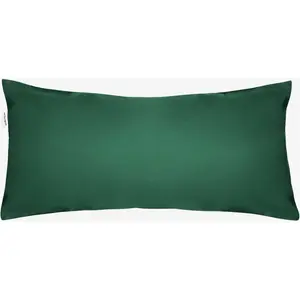 Наволочка Mako-Satin хлопок - премиальная наволочка размером 80x80 и 40x80 см; скрытая застежка-молния Wolkenfeld, Waldgrün