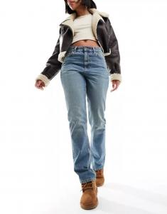 Темно-синие прямые джинсы в стиле 90-х ASOS