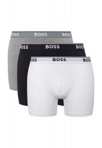 Трусы, 3 шт., пояс с логотипом, мужские BOSS, цвет Assorted Pre