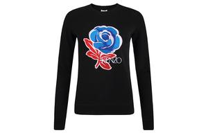 Толстовка женская Kenzo с принтом цветка, черный