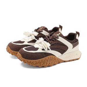 FOXER Легкие повседневные низкие кроссовки с амортизацией, женские, кофейно-белые