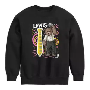 Флисовая толстовка с принтом «Льюис» для мальчиков 8-20 лет Licensed Character, черный