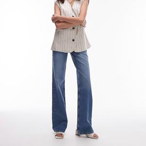 Джинсы Topshop Tall Ember Low Rise Wide Leg, синий