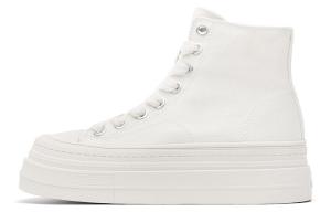 Туфли женские парусиновые высокие бежевые Dickies