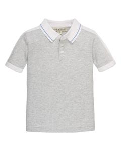 Свитер с полосками на плечах Hope & Henry, серый