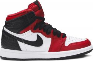 Кроссовки Air Jordan 1 Retro High OG PS Satin Red, красный