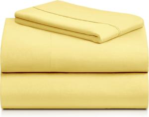 Комплект постельного белья LuxClub, 3 предмета, 168х260/100х203/51х76 см, лимонный