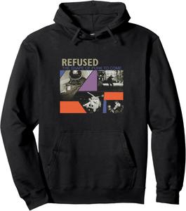 Refused - Официальная продукция - Худи в стиле панк, черное