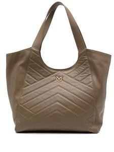 Сумка-тоут с табличкой Love Birds PINKO, зеленый