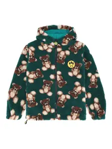 Куртка с капюшоном и принтом Barrow kids, зеленый