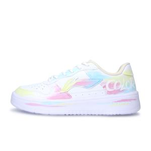 LINING Скейтерские кеды низкие Unisex White Yellow Blue Pink износостойкие и легкие
