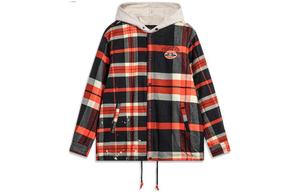 Куртка пуховая LiNing Badfive мужская красно-черная клетка