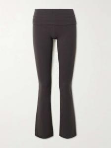 Брюки с отворотами из эластичного хлопкового джерси - гладить Skims, серый