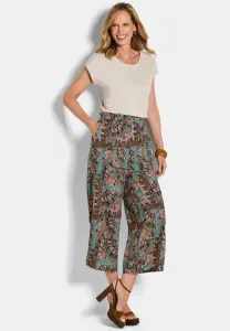 Брюки vera weite с нашивками Goldner, Colourful Patterned