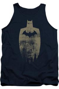 Бэтмен Золотой силуэт взрослый топ-майка Gildan
