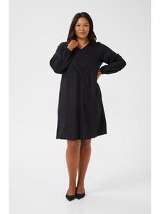 Платье KCellanora, стандартного кроя, насыщенного черного цвета KAFFE curve