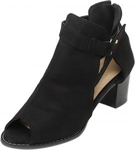 Женские летние сандалии Ladmiple 2023 года, удобные на платформе с ремешком на щиколотке, без застежки, на танкетке с открытым носком, нарядные на высоком каблуке, L2+Black