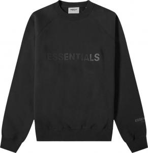 Пуловер Fear of God Essentials Pullover Crewneck 'Strech Limo', черный