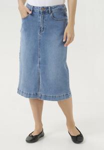Юбка Cream A-line skirt, Reno Medium Blue Denim/Light Blue