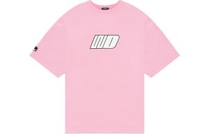 WE11DONE Футболка унисекс светло-розовая