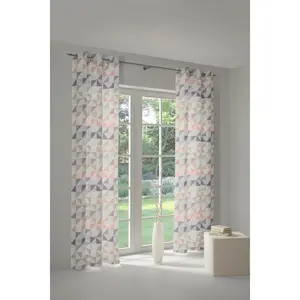 Штора Berlare с люверсами, 1 шт., по размеру Wirth, Rosé2