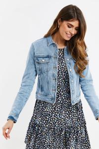 Джинсовая куртка классического кроя Threadbare, синий