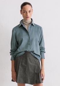 Блуза Marc O'Polo Button-down blouse, Slate Blue/Royal Blue