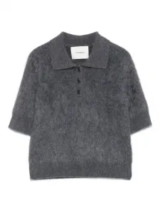 Рубашка поло с короткими рукавами Lisa Yang, серый