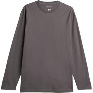 Толстовка Y 3 с длинным рукавом и логотипом Y-3, серый