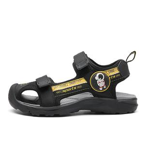 Нескользящие, износостойкие, дышащие детские сандалии для детей SHIBU, черный/зеленый