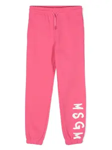 Спортивные брюки с логотипом MSGM Kids, розовый