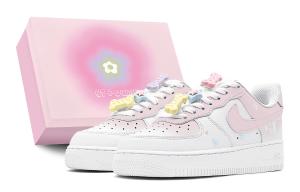 Кроссовки Nike Air Force 1 Skateboard Shoes Women's Low-Top Pink, розовый