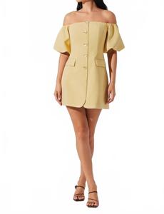 Платье Biviana в масляно-желтом цвете ASTR