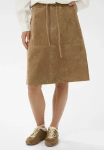 Замшевая юбка а-силуэта crfido Cream, Cowboy Brown