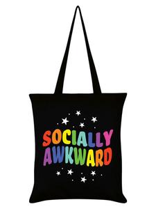 Тканевая сумка Sprüche Socially Awkward, разноцветный