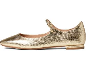 Туфли на плоской подошве Bridge Mary Jane Ballet Cole Haan, золотая ящерица