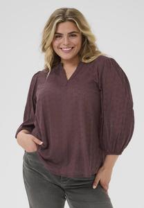 Блуза Kaffe Curve Blouse, Fudge/Bordeaux