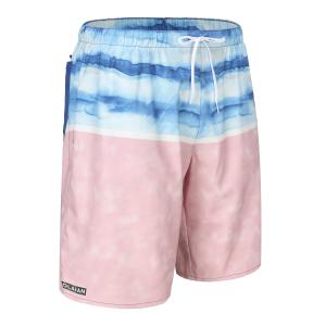 Мужские шорты для серфинга СИНИЙ РОЗОВЫЙ OLAIAN