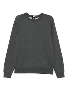 Свитшот с круглым вырезом Boss, серый