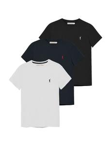 Рубашка Polo Club, черный/белый