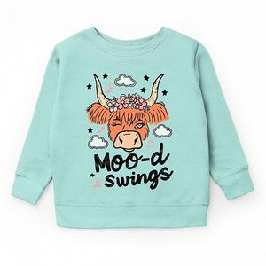 Свитшот с принтом Mood swings cow The Juniper Shop, Seafoam