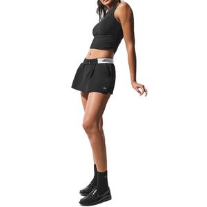 Повседневная короткая юбка женская Alo Yoga, черный