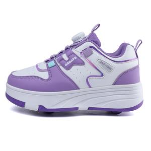 Детские непромокаемые дышащие легкие уличные кроссовки Kids' Wooden Rabbit, белый/фиолетовый