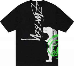 Футболка Stussy David Carson Dino 'Black', черный