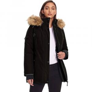 Парка с капюшоном с искусственным мехом Alpine North Vegan, черный